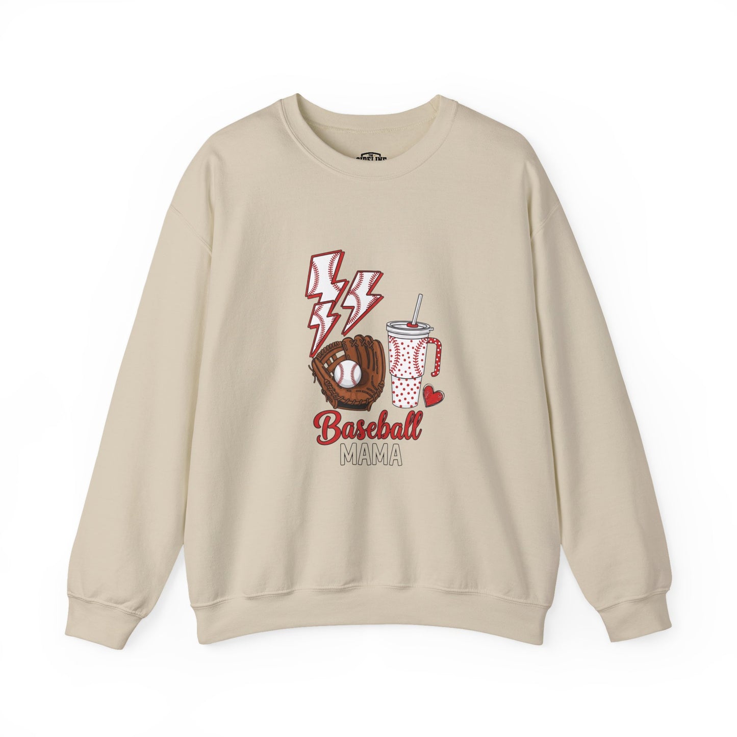 Baseball Mom Crewneck Sweatshirt - Casual Comfortable Apparel for Sports Moms