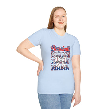 Baseball Mama Unisex Softstyle T-Shirt - The Sideline Tribe
