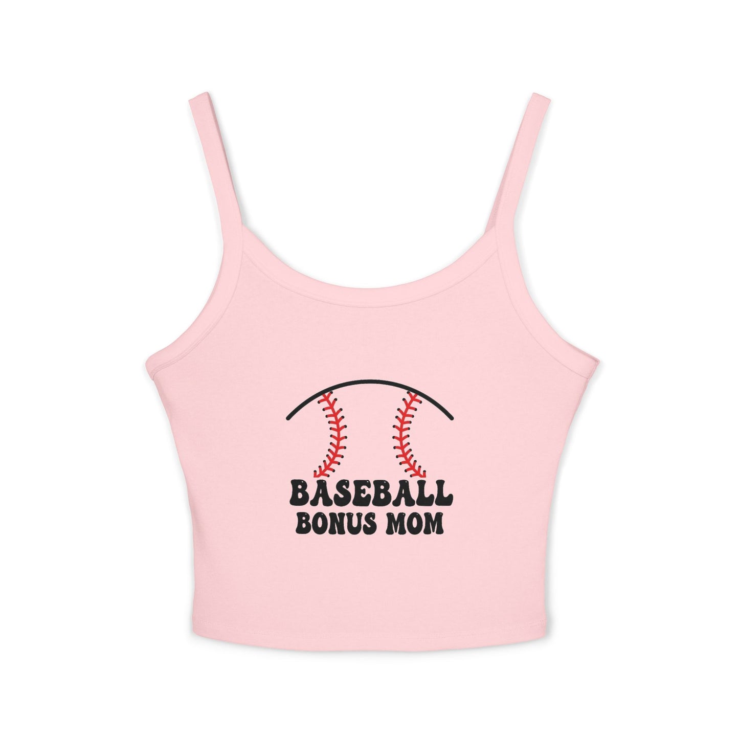 Baseball Bonus Mom Spaghetti Strap Tank Top - The Sideline Tribe