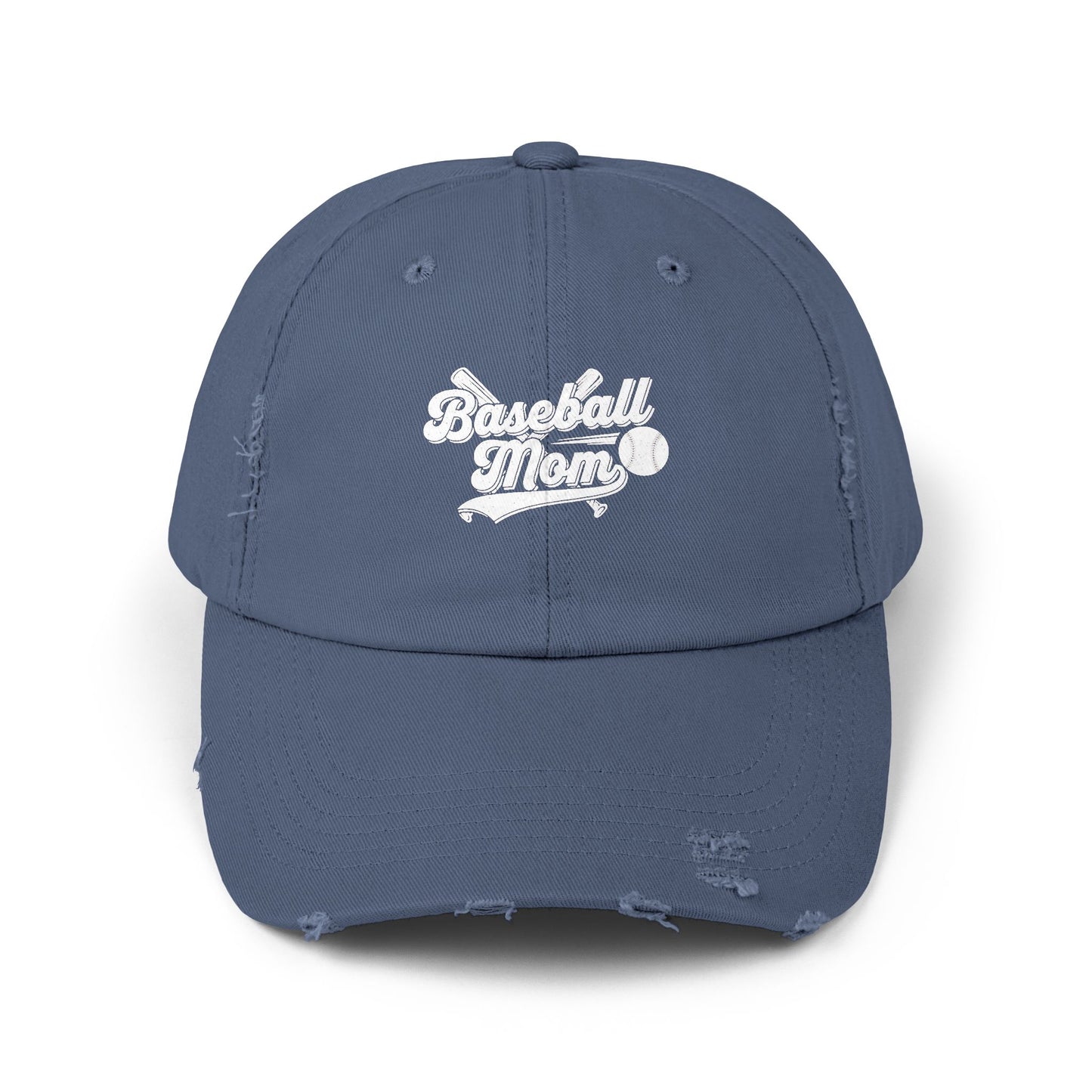 Vintage Baseball Mom Distressed Cap | Classic Cotton Twill Hat | Adjustable Retro Game Day Baseball Mom Hat
