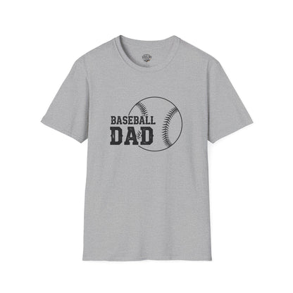 Baseball Dad Softstyle T-Shirt | Perfect Gift for Father's Day & Sports Fans