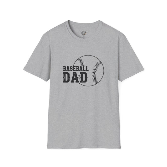 Baseball Dad Softstyle T-Shirt | Perfect Gift for Father's Day & Sports Fans