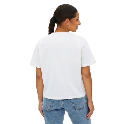 Baseball Mom Boxy Crop Tee – Vintage Pigment-Dyed Heavy Cotton Shirt - The Sideline Tribe