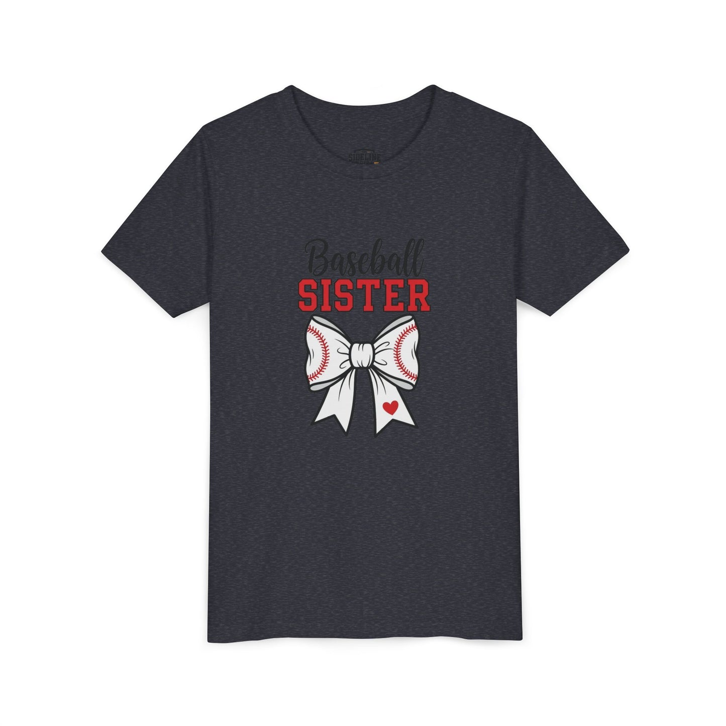 Baseball Sister Youth Short Sleeve Tee – Cute Kids Sports Shirt | Soft & Comfy Game Day Top for Young Fans