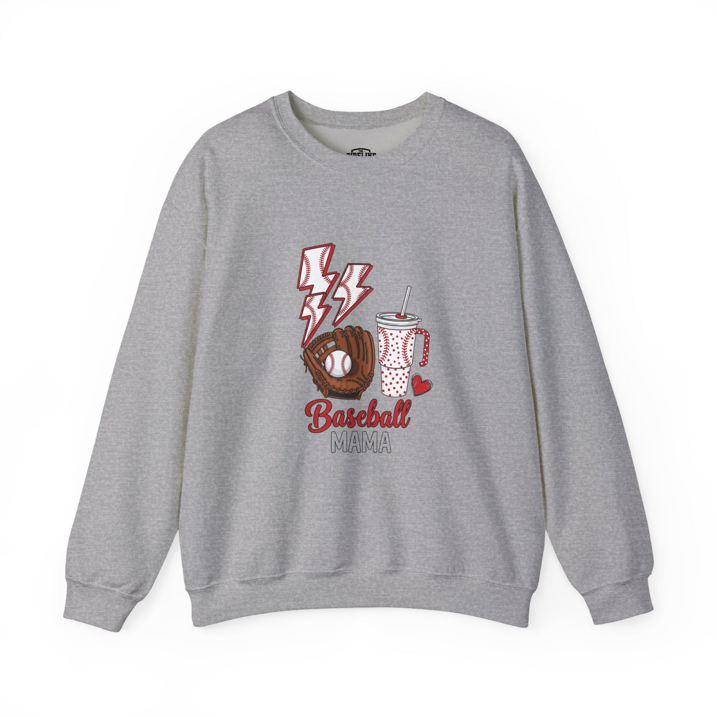 Baseball Mom Crewneck Sweatshirt - Casual Comfortable Apparel for Sports Moms