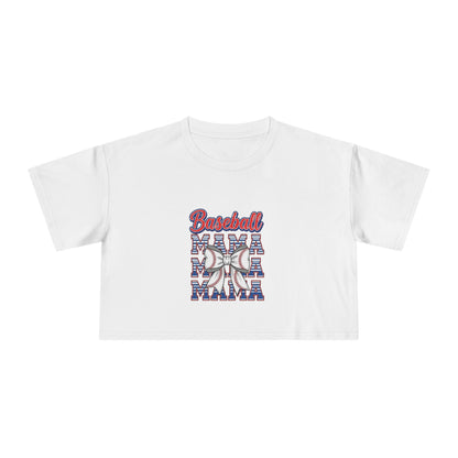 Baseball Graphic Women's Crop Tee - Perfect for Game Day Enthusiasts!