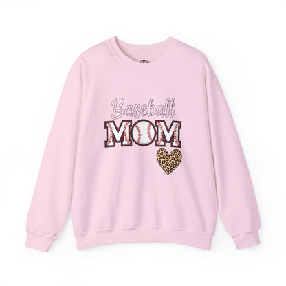 Baseball Mom Crewneck Sweatshirt – Cozy Game Day Pullover | Classic Sports Mom Sweater | Warm Team Spirit Apparel