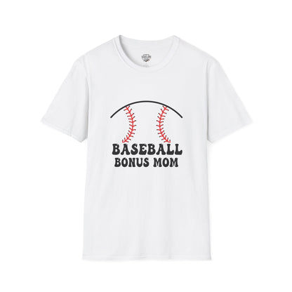 Baseball Bonus Mom Softstyle T-Shirt - The Sideline Tribe