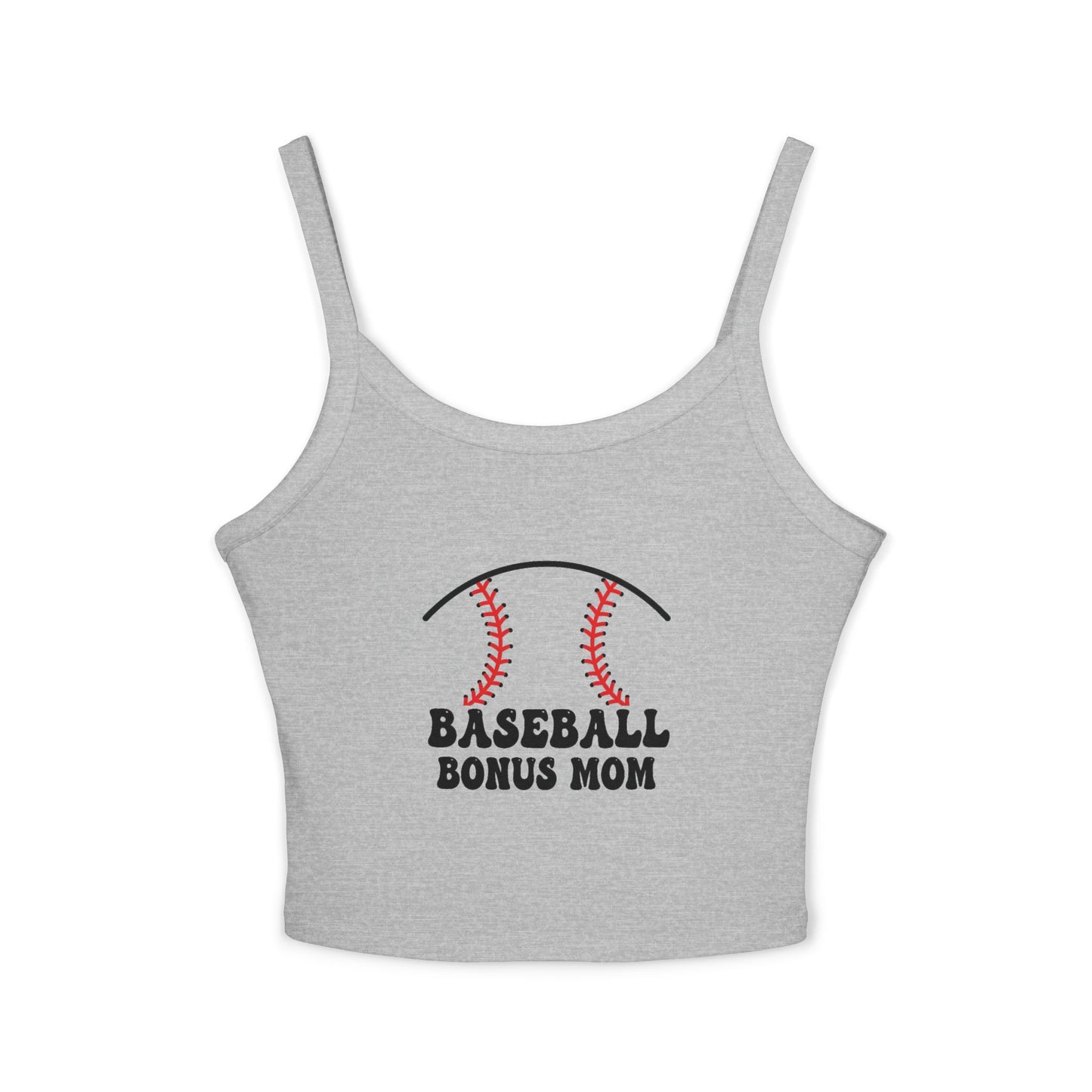 Baseball Bonus Mom Spaghetti Strap Tank Top - The Sideline Tribe