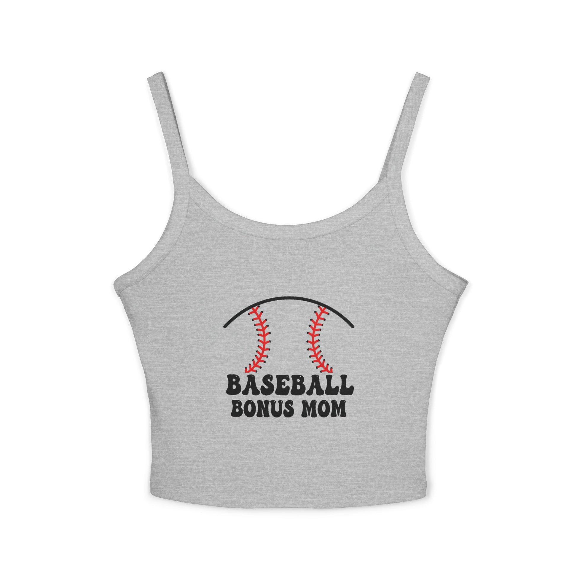 Baseball Bonus Mom Spaghetti Strap Tank Top - The Sideline Tribe