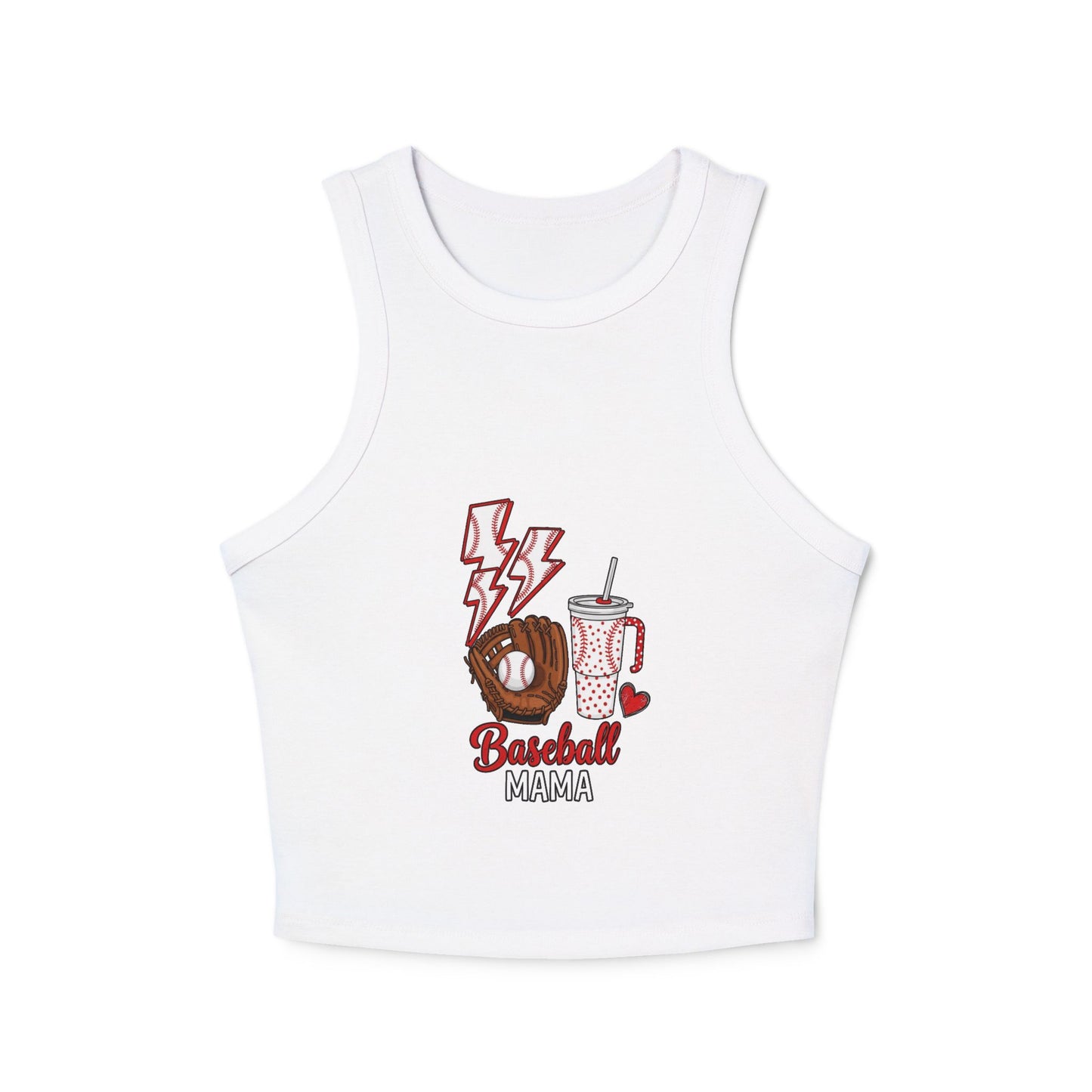 Baseball  Vibes Racer Tank Top for Women