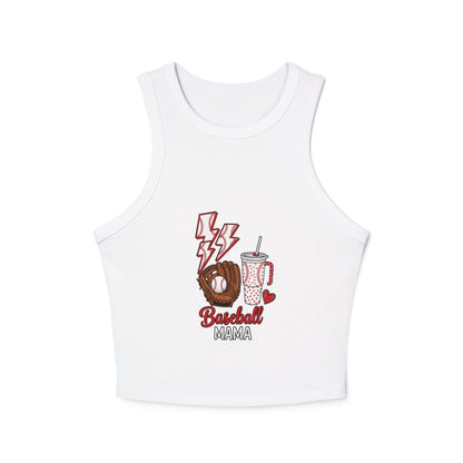 Baseball  Vibes Racer Tank Top for Women