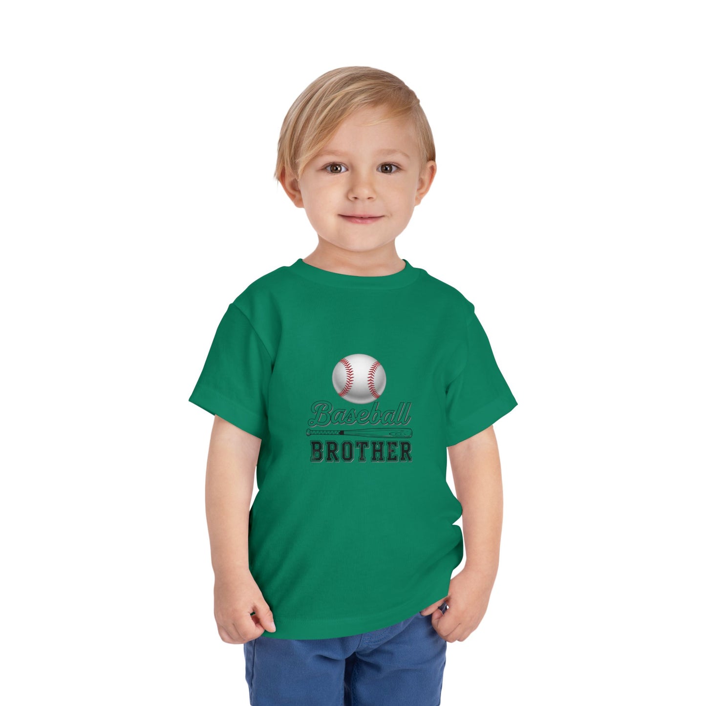 Baseball Brother Toddler Tee | Cute Kids’ Baseball Shirt for Little Siblings | Soft 100% Cotton Game Day Top