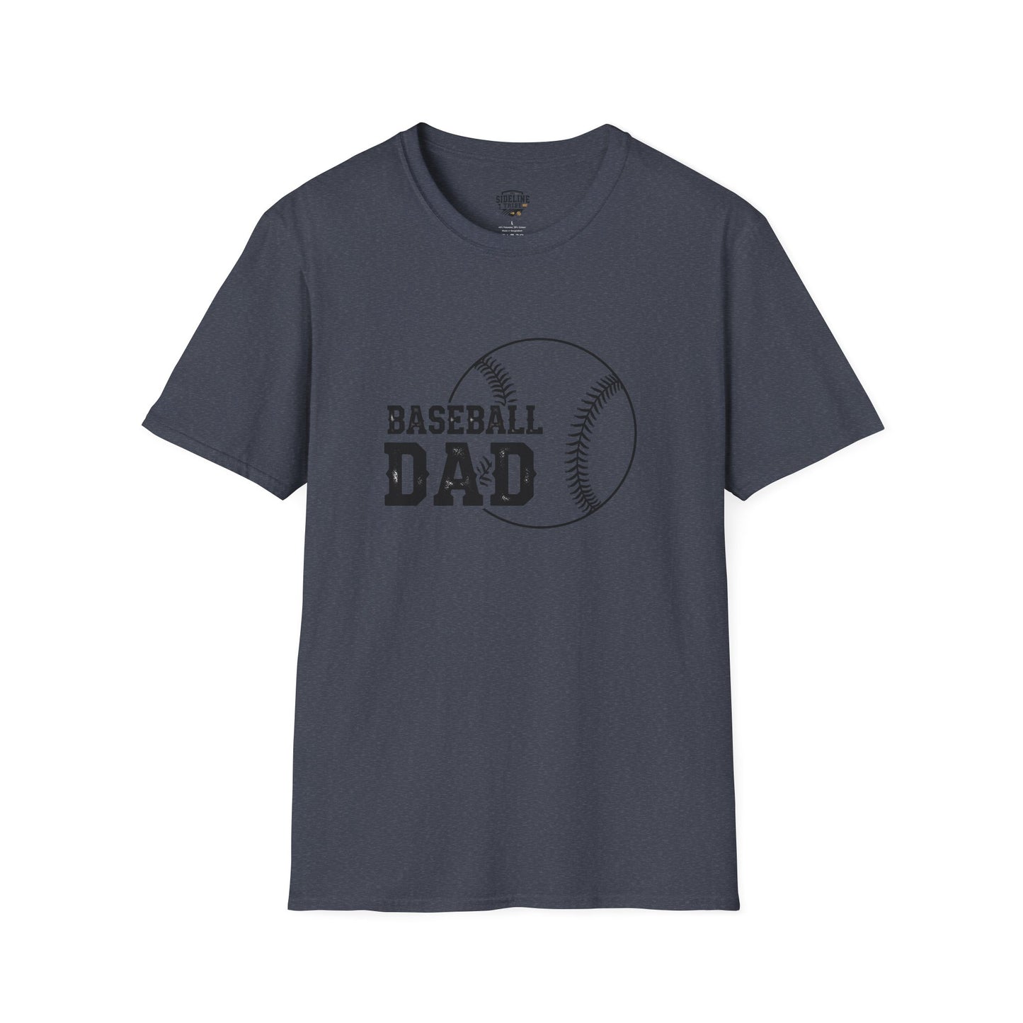 Baseball Dad Softstyle T-Shirt | Perfect Gift for Father's Day & Sports Fans