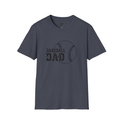 Baseball Dad Softstyle T-Shirt | Perfect Gift for Father's Day & Sports Fans