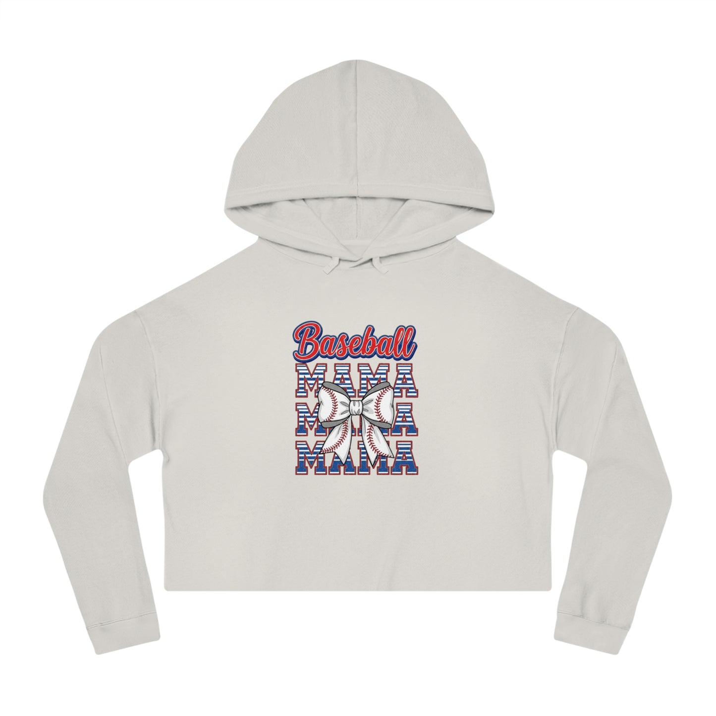 Baseball Mama Cropped Hooded Sweatshirt