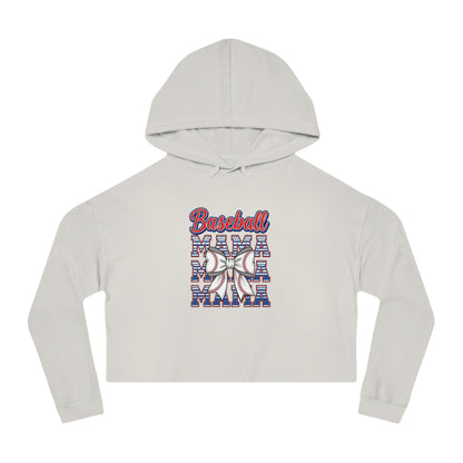 Baseball Mama Cropped Hooded Sweatshirt