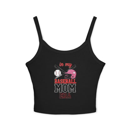 Baseball Mom Spaghetti Strap Tank Top – Soft & Stylish Game Day Apparel - The Sideline Tribe
