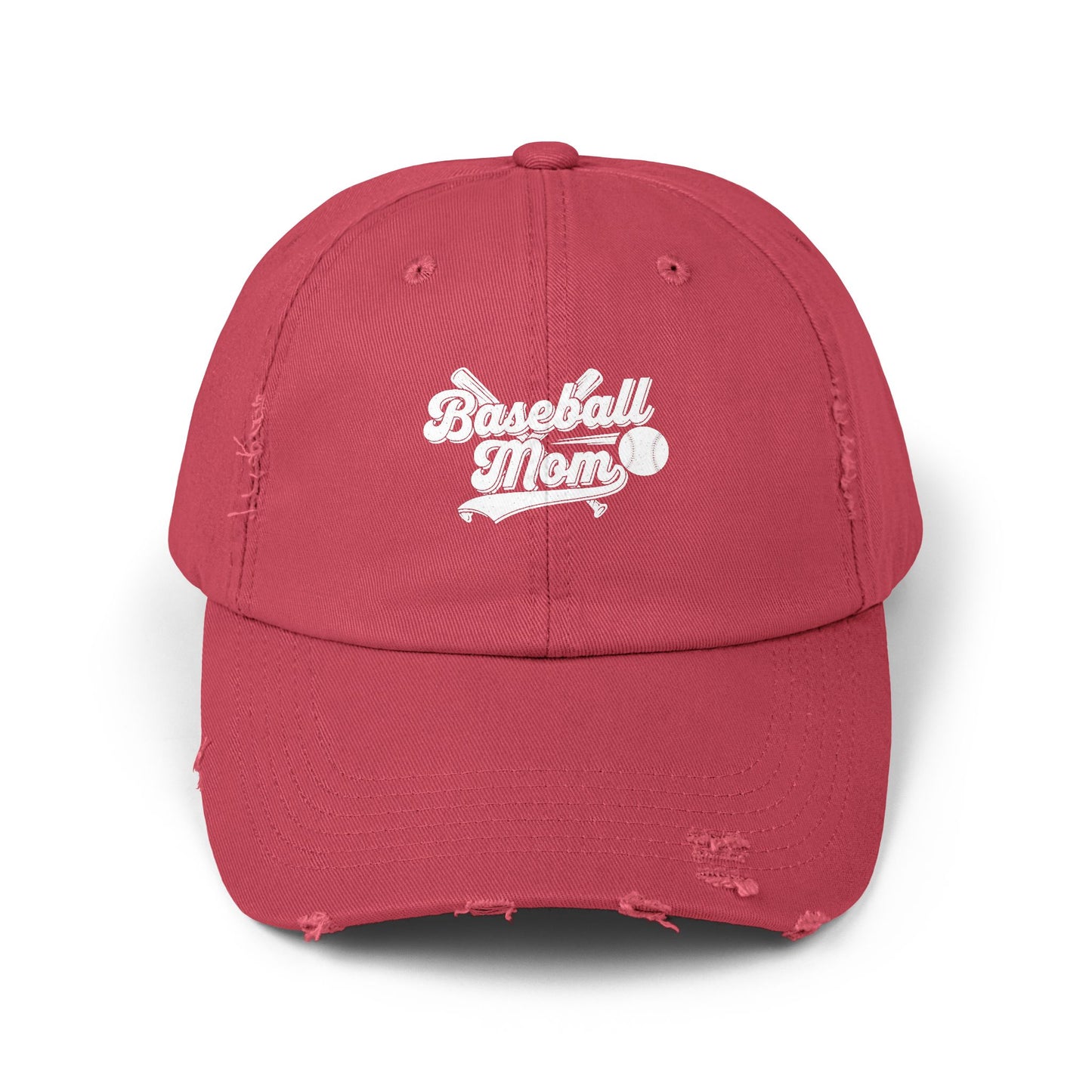 Vintage Baseball Mom Distressed Cap | Classic Cotton Twill Hat | Adjustable Retro Game Day Baseball Mom Hat