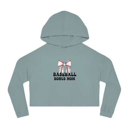 Baseball Bonus Mom Cropped Hoodie - The Sideline Tribe