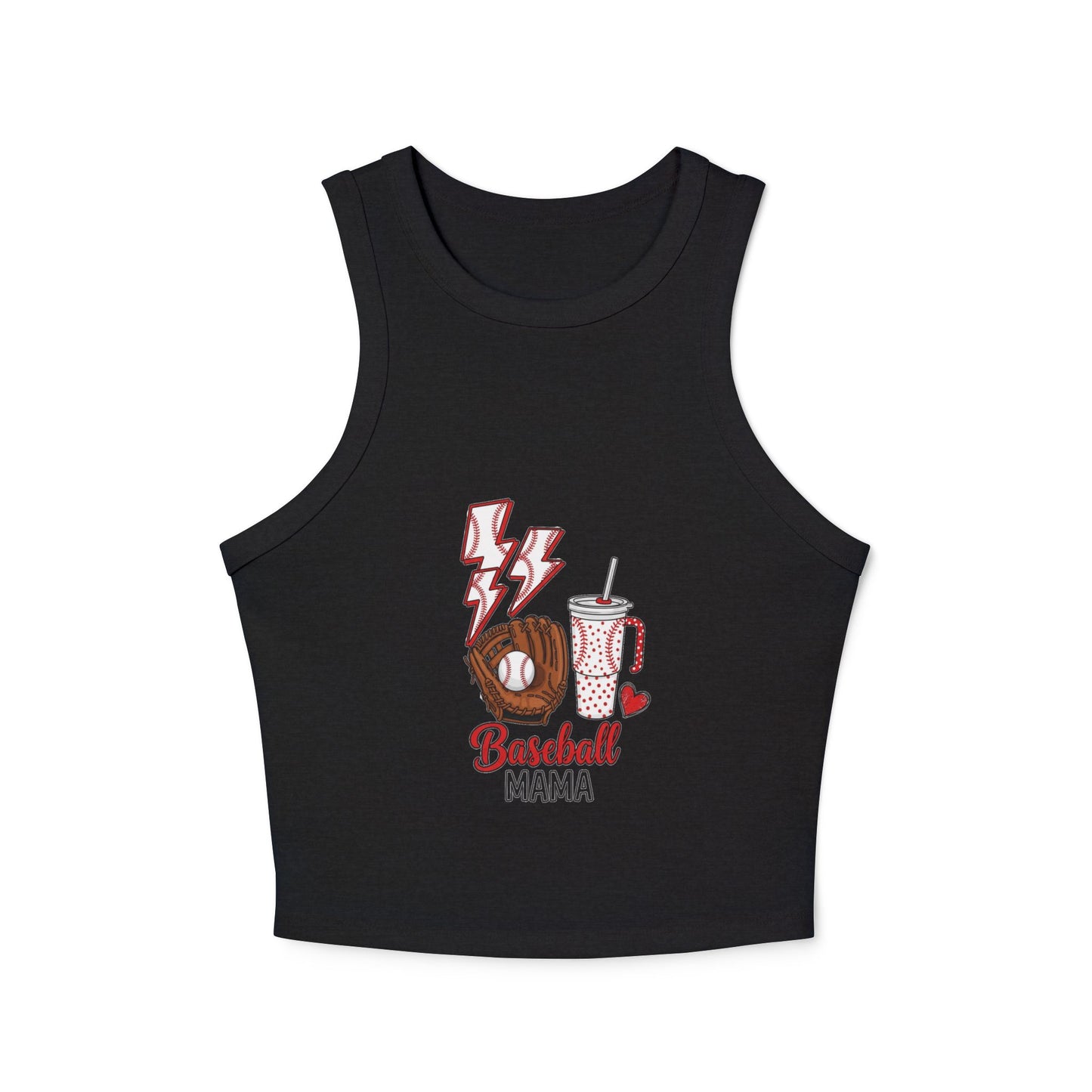 Baseball  Vibes Racer Tank Top for Women