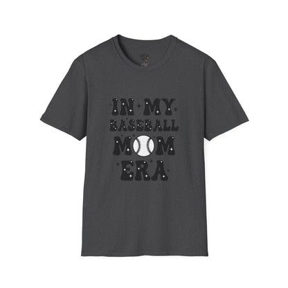 Baseball Mom Unisex T-Shirt – “In My Baseball Era” Graphic Tee | Retro Sports Mom Shirt | Game Day Essential