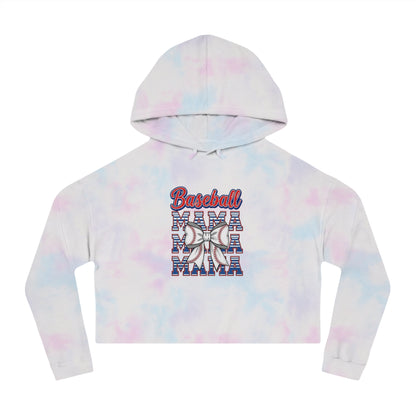 Baseball Mama Cropped Hooded Sweatshirt