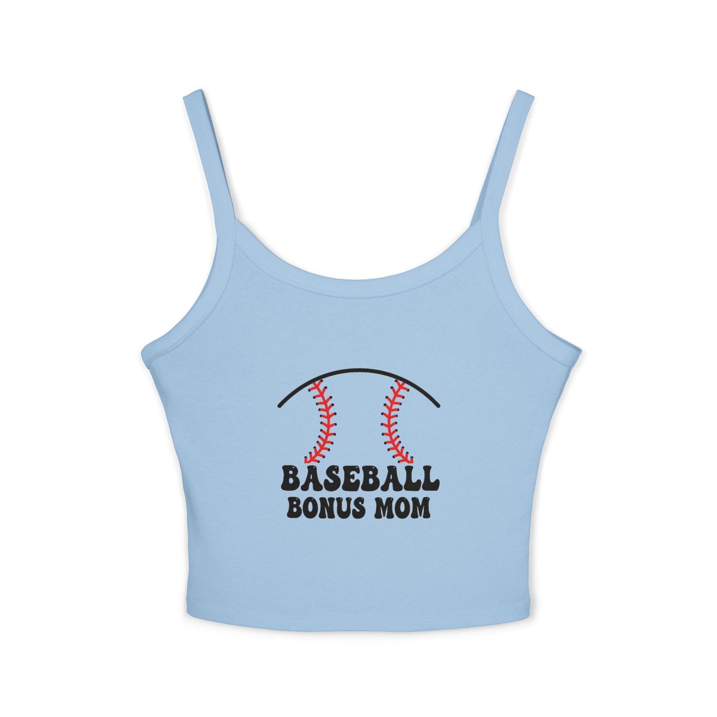 Baseball Bonus Mom Spaghetti Strap Tank Top - The Sideline Tribe