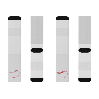 Personalized Baseball Sublimation Socks – Fleece-Lined Crew Socks for Game Day Fans - The Sideline Tribe
