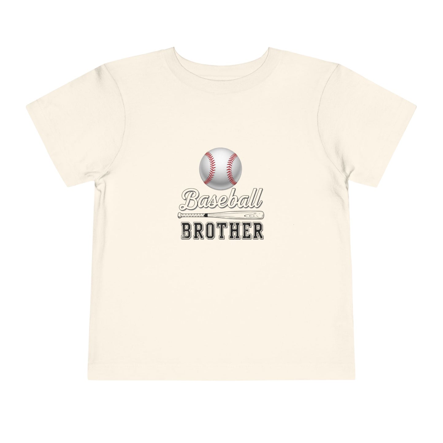 Baseball Brother Toddler Tee | Cute Kids’ Baseball Shirt for Little Siblings | Soft 100% Cotton Game Day Top