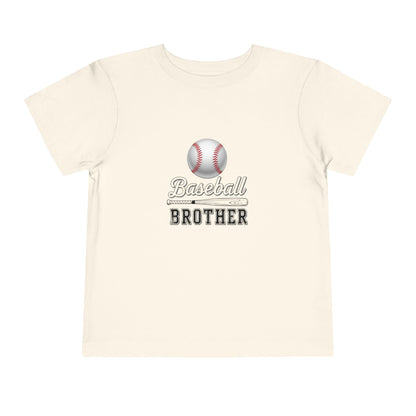 Baseball Brother Toddler Tee | Cute Kids’ Baseball Shirt for Little Siblings | Soft 100% Cotton Game Day Top