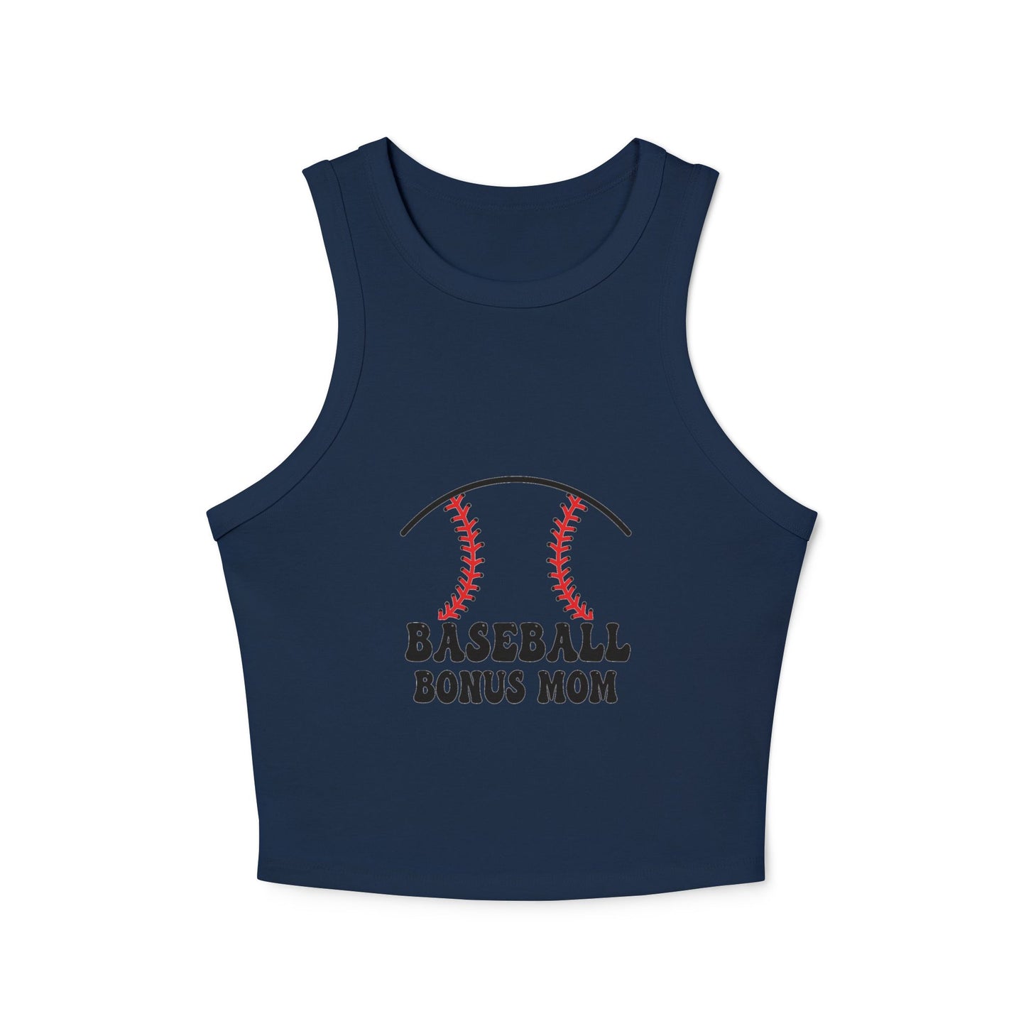 Baseball Bonus Mom Racer Tank Top - The Sideline Tribe
