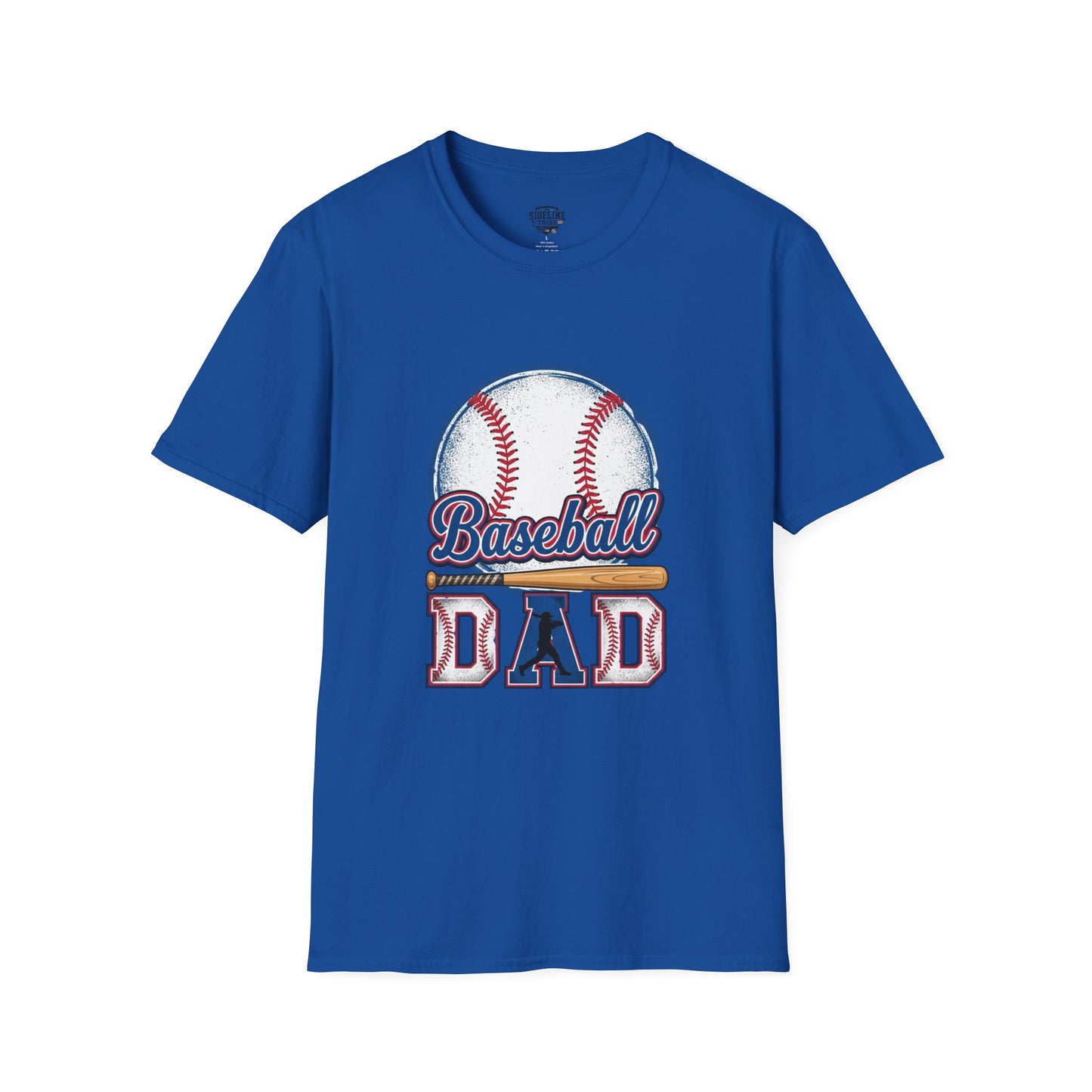 Baseball Dad Unisex Softstyle T-Shirt | Classic Game Day Tee | Premium Ring-Spun Cotton