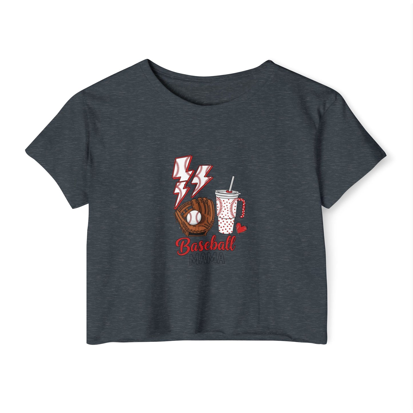 Baseball Mama Crop Top – Lightweight & Stylish Game Day Comfort