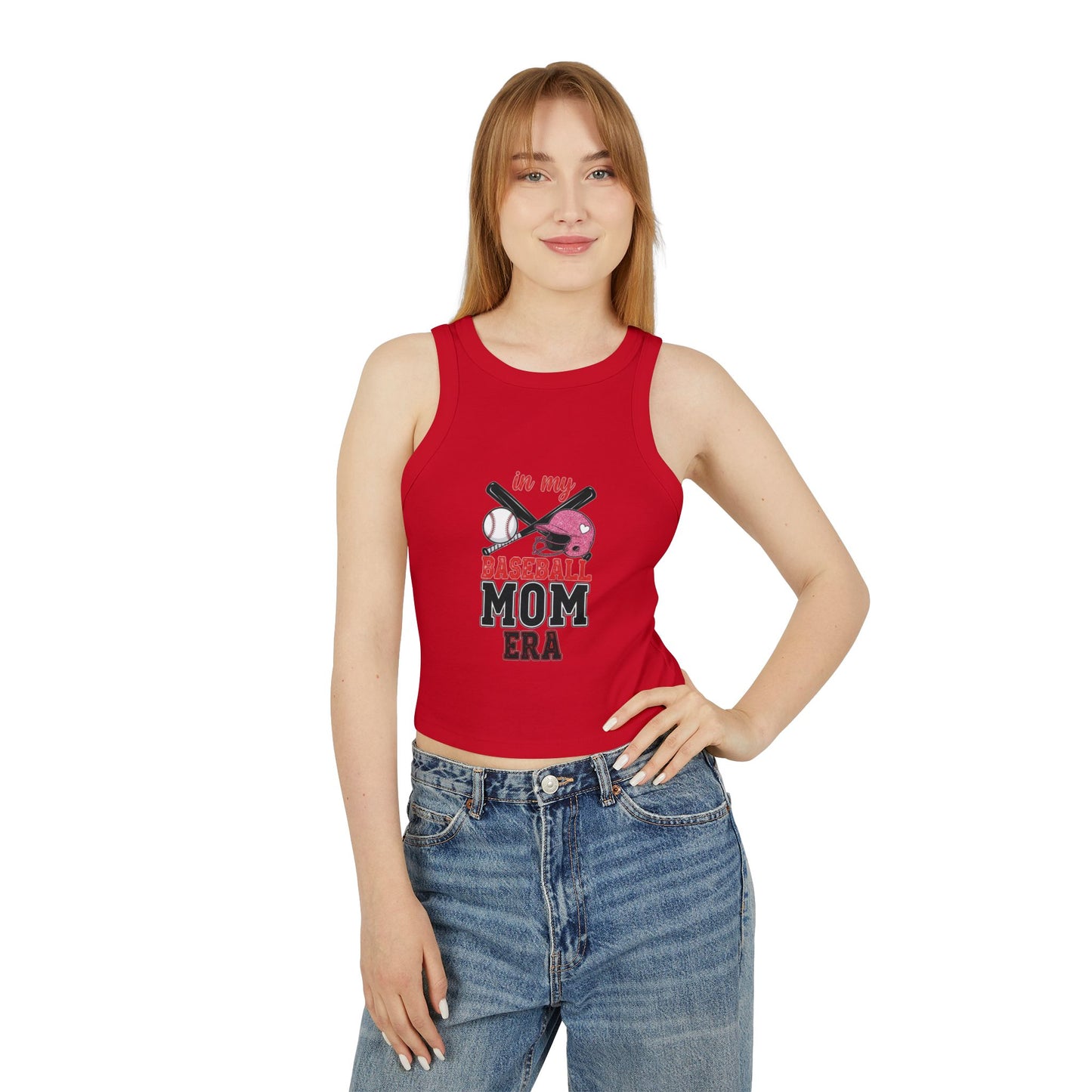 Baseball Mom Racer Tank Top – Cute & Stylish Athletic Wear for Game Day - The Sideline Tribe