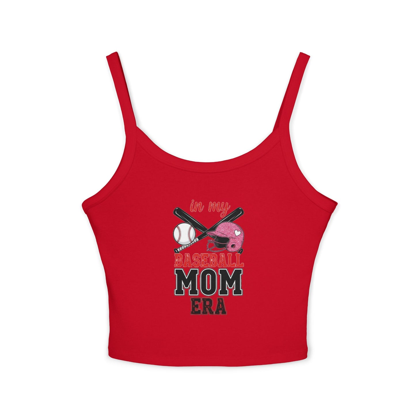 Baseball Mom Spaghetti Strap Tank Top – Soft & Stylish Game Day Apparel - The Sideline Tribe