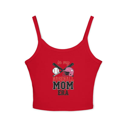Baseball Mom Spaghetti Strap Tank Top – Soft & Stylish Game Day Apparel - The Sideline Tribe