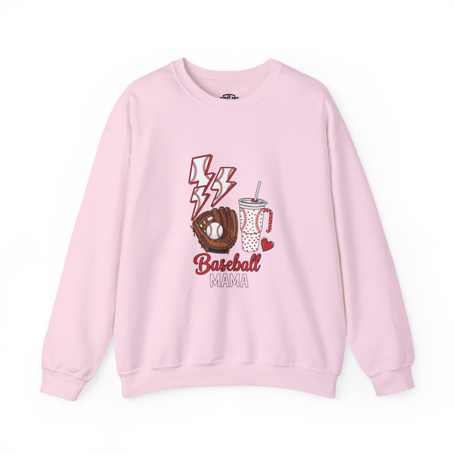 Baseball Mom Crewneck Sweatshirt - Casual Comfortable Apparel for Sports Moms