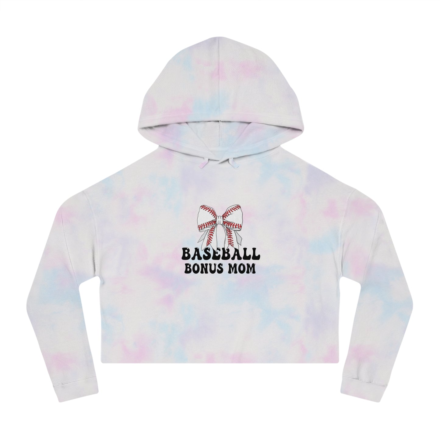 Baseball Bonus Mom Cropped Hoodie - The Sideline Tribe