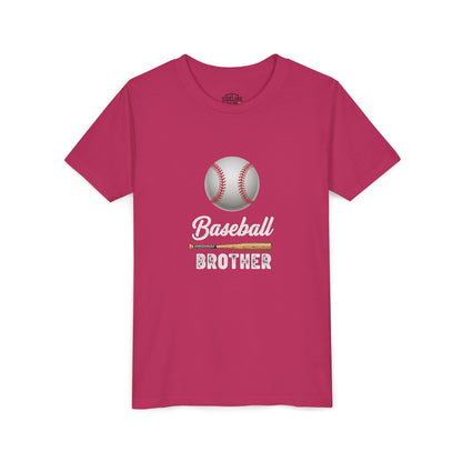 Baseball Brother Youth Tee – Cool Kids' Graphic Shirt | Soft Ring-Spun Cotton Game Day Wear