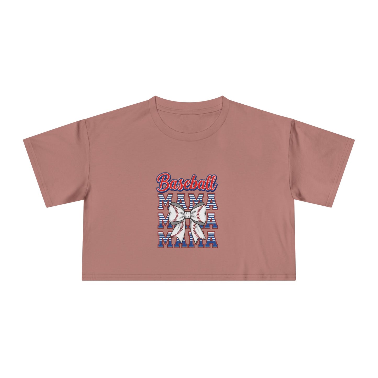Baseball Graphic Women's Crop Tee - Perfect for Game Day Enthusiasts!