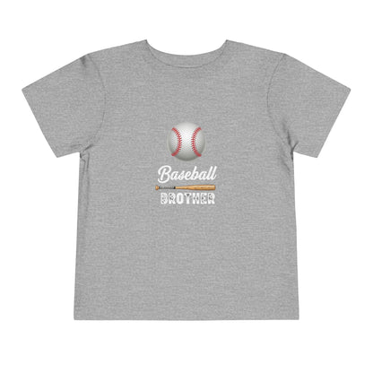 Baseball Brother Toddler Tee | Cute Kids’ Baseball Shirt for Little Siblings | Soft 100% Cotton Game Day Top