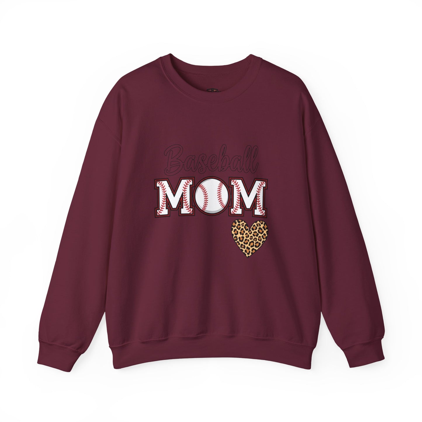 Baseball Mom Crewneck Sweatshirt – Cozy Game Day Pullover | Classic Sports Mom Sweater | Warm Team Spirit Apparel