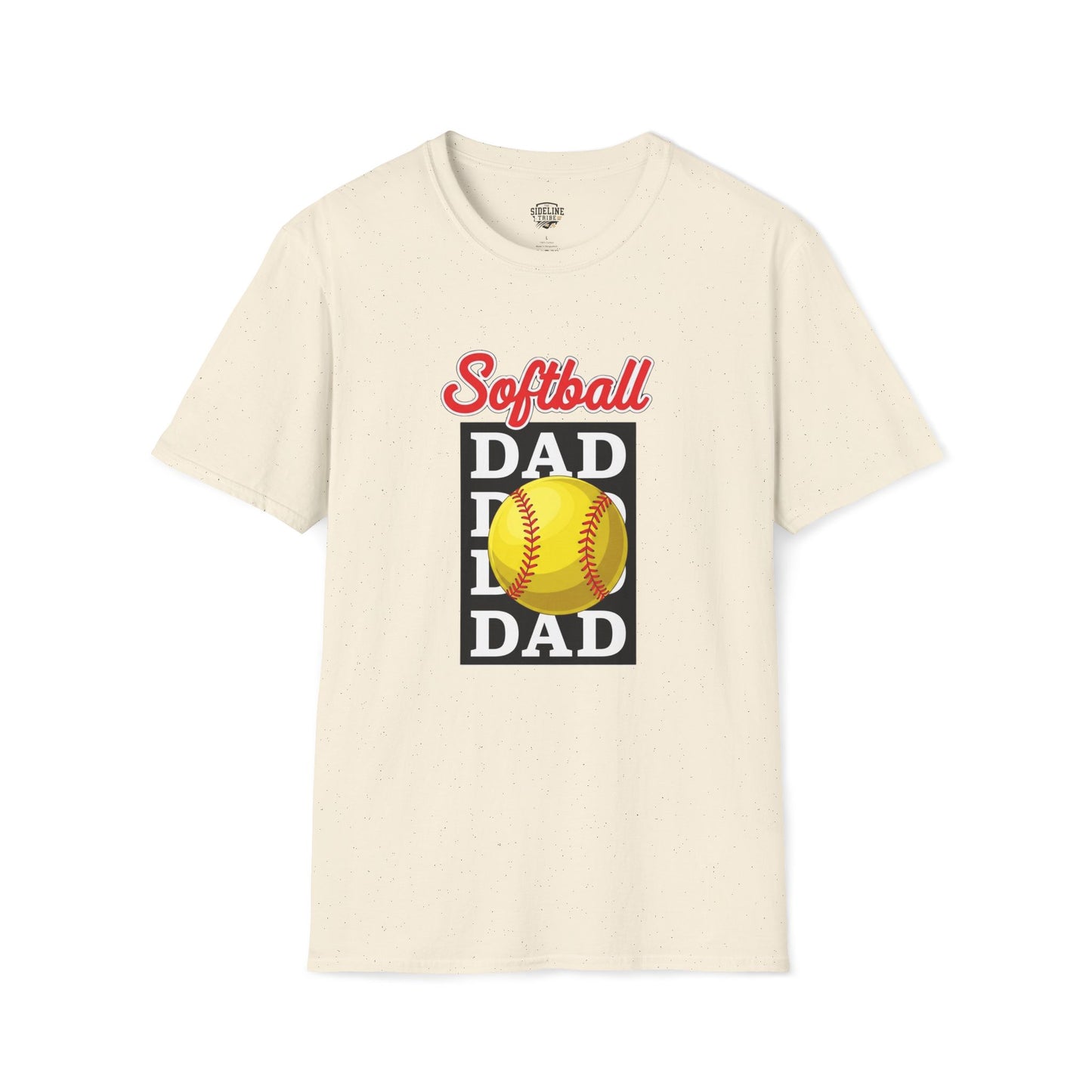 Softball Dad Vintage T-Shirt – Combed Cotton Tee for Men - The Sideline Tribe