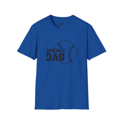 Baseball Dad Softstyle T-Shirt | Perfect Gift for Father's Day & Sports Fans