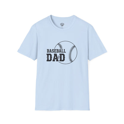 Baseball Dad Softstyle T-Shirt | Perfect Gift for Father's Day & Sports Fans