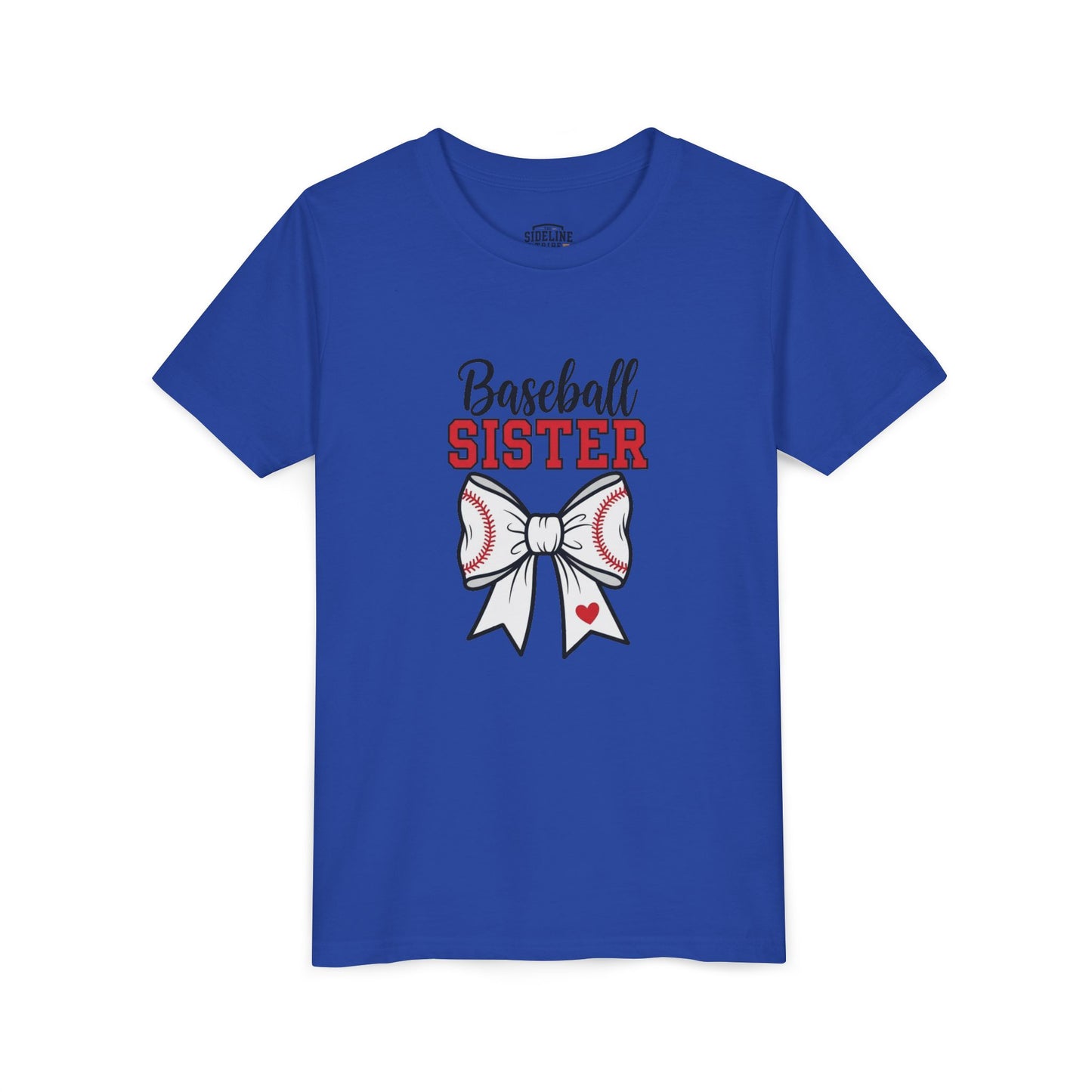 Baseball Sister Youth Short Sleeve Tee – Cute Kids Sports Shirt | Soft & Comfy Game Day Top for Young Fans