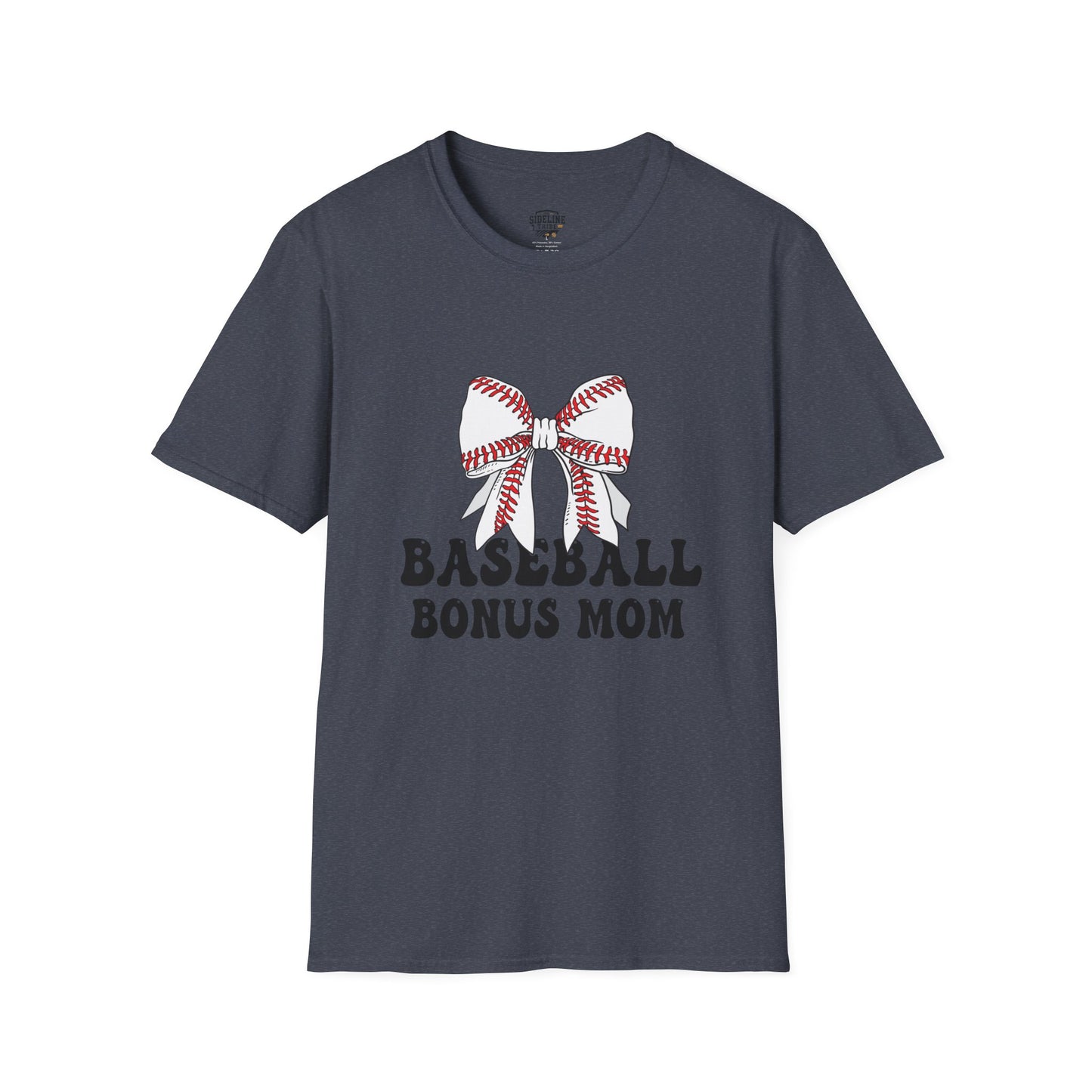 Baseball Bonus Mom T-Shirt – Premium Game Day Tee - The Sideline Tribe