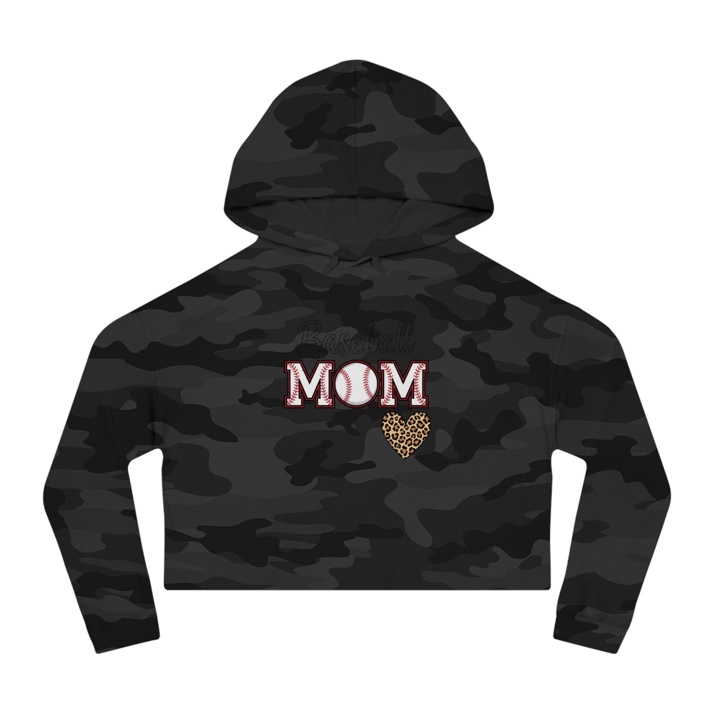 Baseball Mom Cropped Hoodie