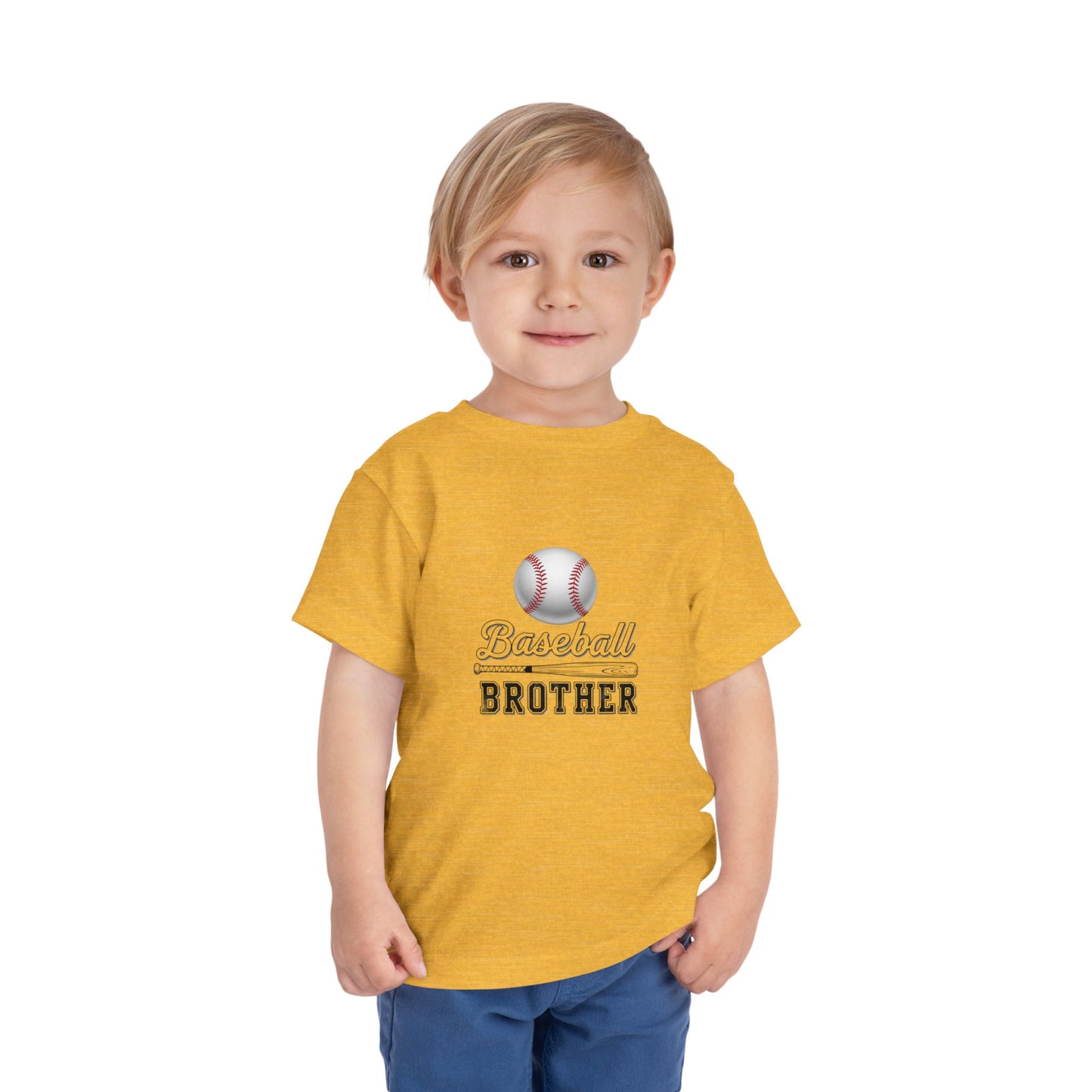 Baseball Brother Toddler Tee | Cute Kids’ Baseball Shirt for Little Siblings | Soft 100% Cotton Game Day Top